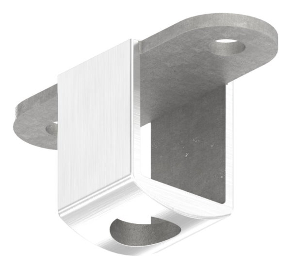 LED Anschlussplatte V2A 60 x 29-7 mm fuer Nut 24x24mm Kabel Ø12-2mm-88-11LED-NU-ET.01