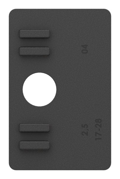 1 Paar Gummis zu Glasklemme 60x70x45 mm AbZ fuer 20-76 mm Glas VSG-10-3321ABZ.0