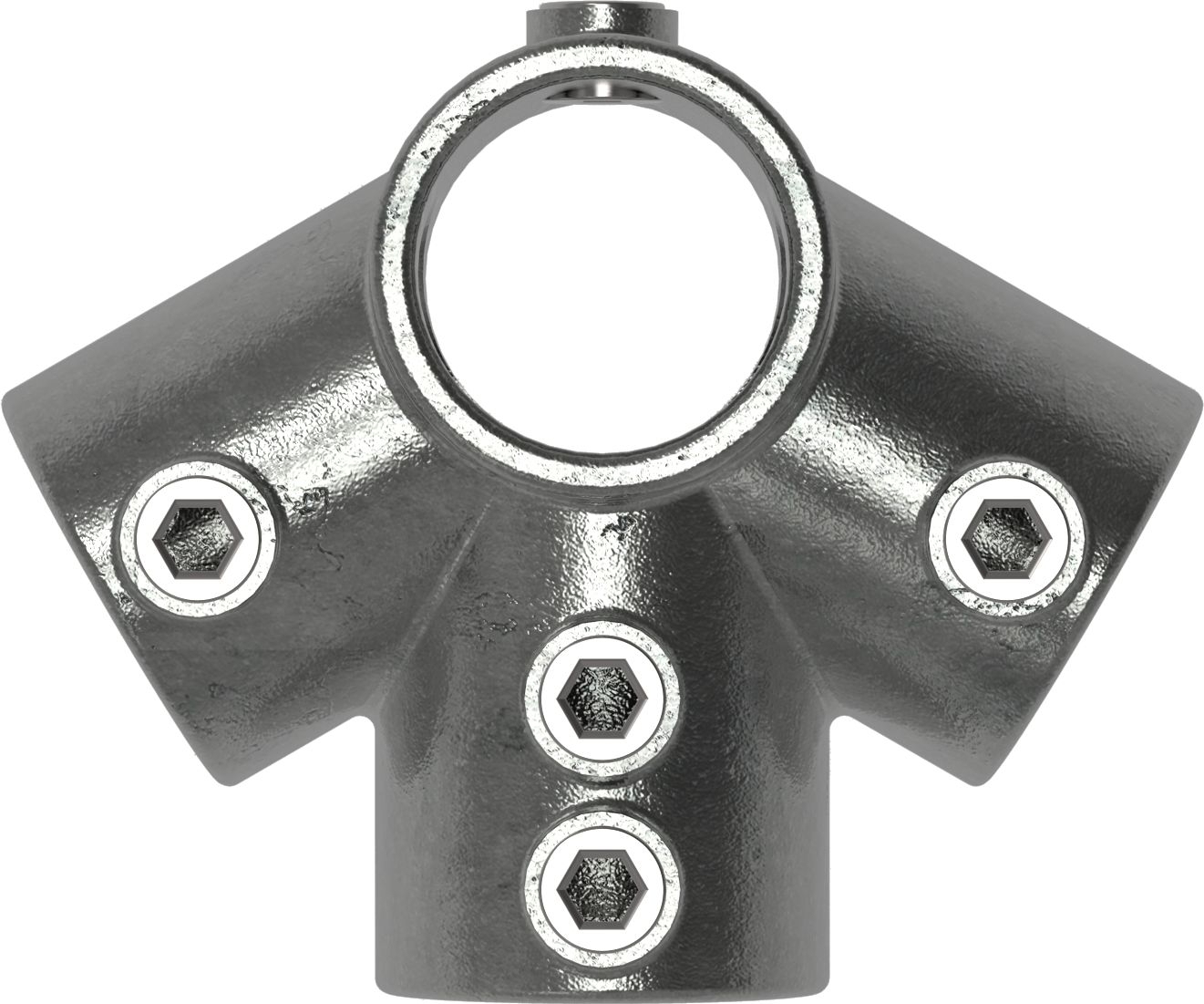 Rohrverbinder Firststueck 27-5° Ø 26-9 mm -3-4- - Temperguss verzinkt - 191A27-191A27