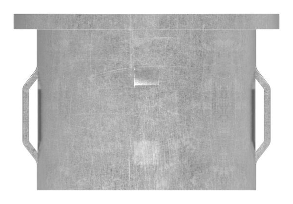 Stahlstopfen flach - fuer Rundrohr Ø 42-4x1-8-2-2 mm - Stahl S235JR- roh-30-2912.8