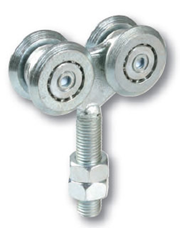 Doppellaufrolle verzinkt mit Kugellager fuer Schiene 339-P-88-11331.P