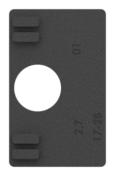 1 Paar Gummis zu Glasklemme 45x45x26 mm AbZ fuer 10 mm Glas ESG-10-3010.0ABZ