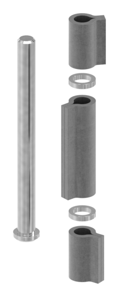 Anschweissband Stahl 3-teilig Tragkraft 100 kg pro Paar-30-3950.8