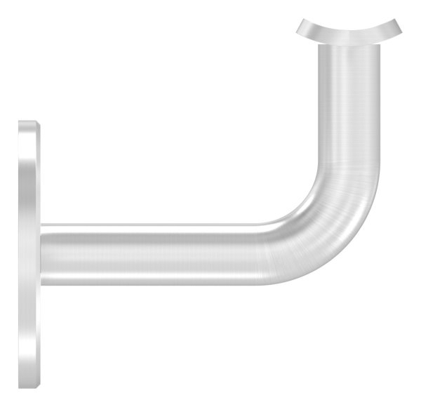 Handlaufhalter V4A fuer Rohr 42-4 mm- Ronde 60x5 mm- Wandabstand 74 mm- ohne Kabeldurchfuehrung-88-1150226-V4A.42