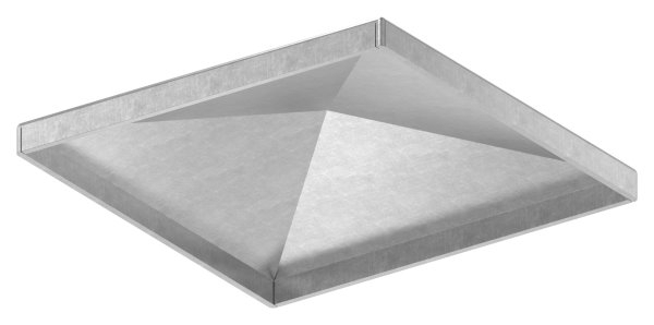 Pfeilerbedecker - fuer Quadratrohr - Masse- 100x100 mm - Stahl S235JR- roh-30-2455.8