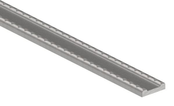 Hespeneisen Stahl roh 30 x 8 x 4 mm Laenge 3 m gerillt-88.112308