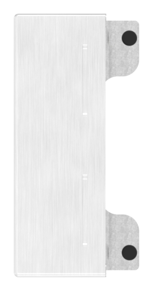 Gegenkasten Edelstahl V2A fuer Abstand 72 mm- 40 mm- zum Anschweissen- geschliffen Korn 240-88-1159301-240.40