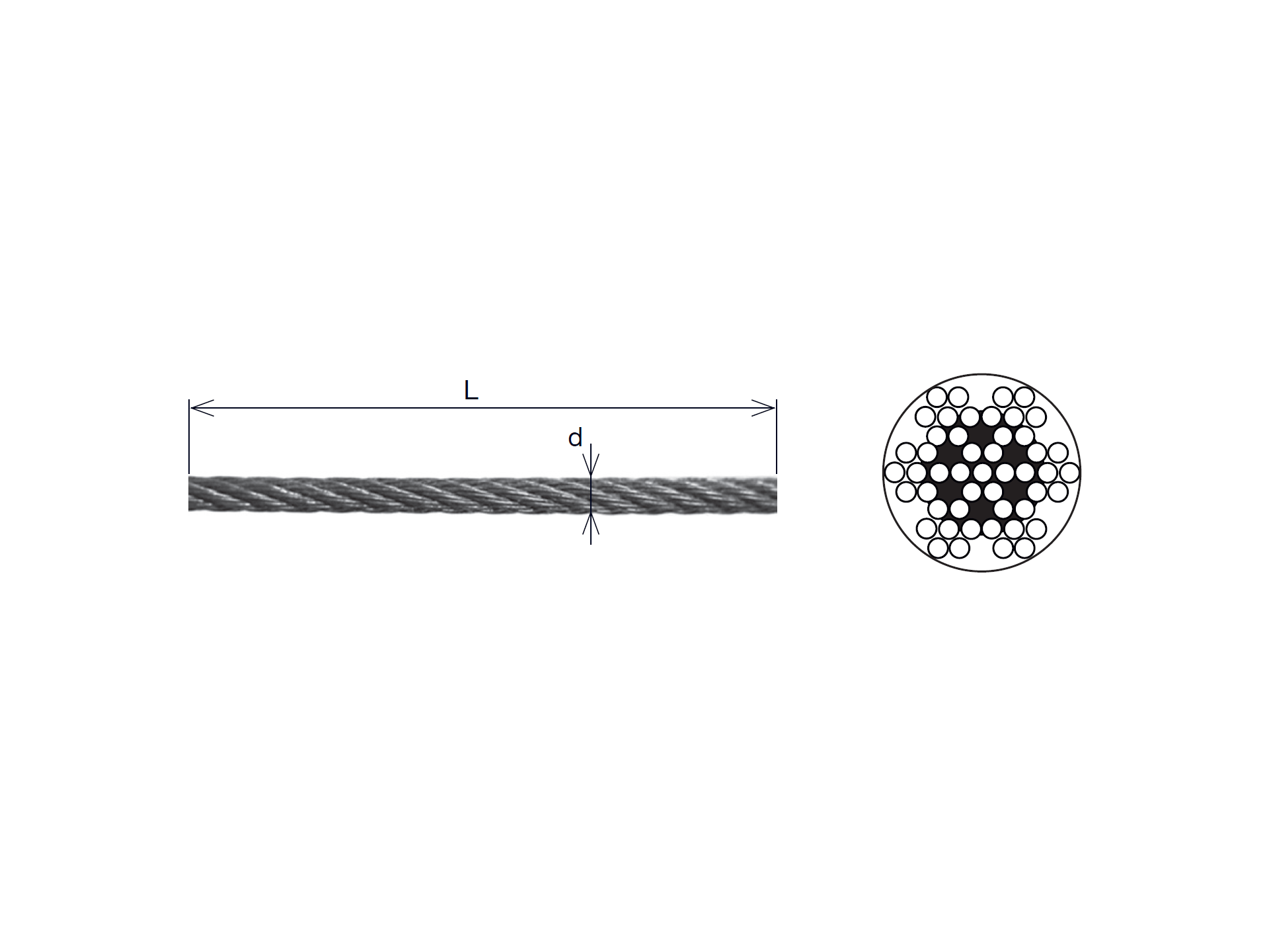 Edelstahldrahtseil Edelstahl AISI 316 5 mm Aussenbereich-89-11A147900005-A.4