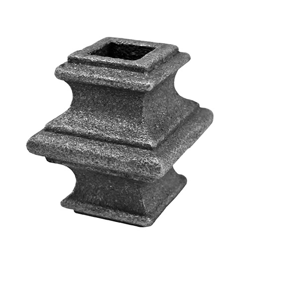 Geschmiedete Huelse fuer Vierkantstab 38x38mm- Stahl roh- H44-89.E4023125X125
