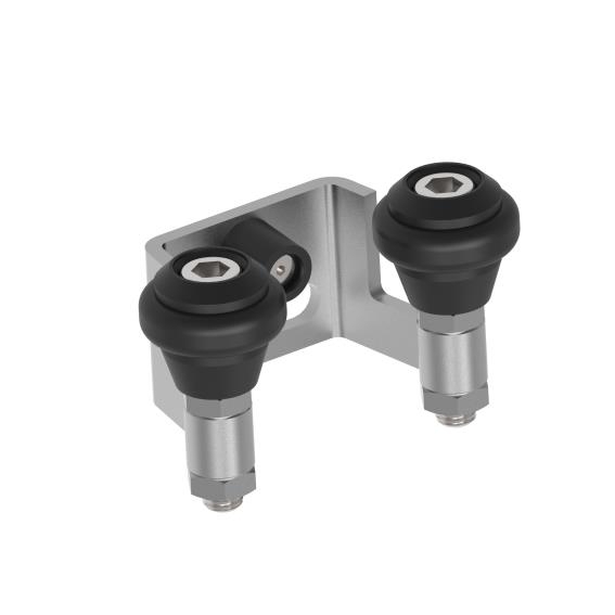Oberer Endanschlag Edelstahl V2A fr Torrahmen 60 mm mit Gummifhrungsrollen-89-11H83760P-A.4