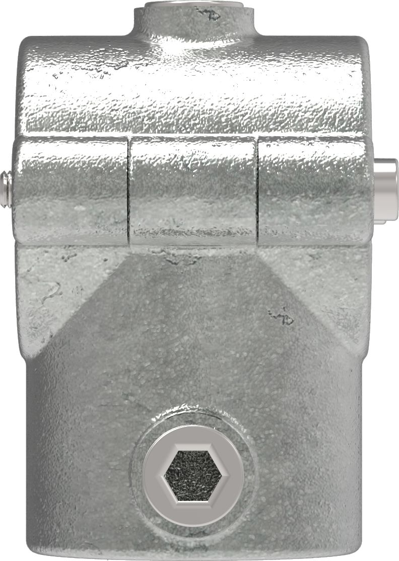 Rohrverbinder - T-Stueck mit Bolzen aufklappbar - 136C42 - 42-4 mm - 1 1-4- - Feuerverzinkt u. Elektrogalvanisiert-136C42