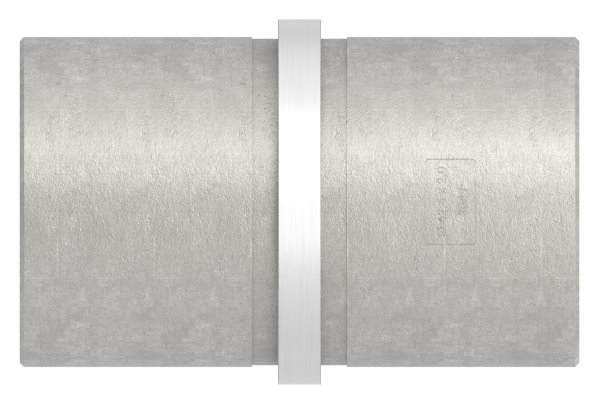 Rohrverbinder V2A Ø 42-4x2-0 mm L 65 mm mit Mittelsteg-11-3371.4