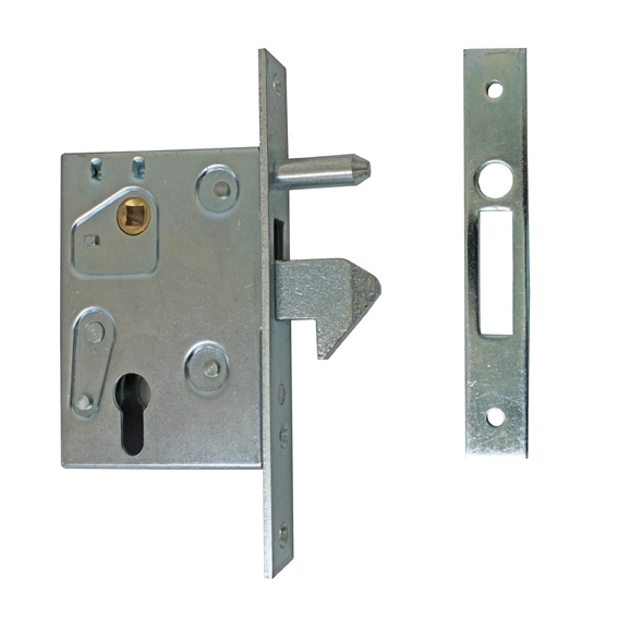 Schiebetor-Hackenschloss Stahl verzinkt Dornmass 72 mm mit Gegenplatte-89-11H3564A-A.4
