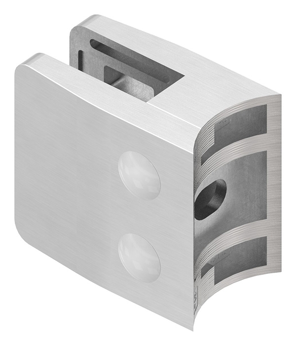 Glasklemme 52x52x32-5 mm AbZ fuer Anschluss Ø 48-3 mm V4A-10-3148ABZ.1