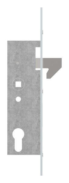 Rohrrahmenschloss verzinkt Hakenfalle Dornma 35 mm fr Schiebetore-11-3926.7