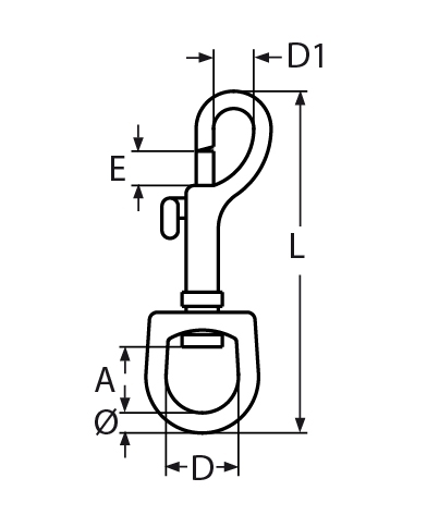 Wirbelkarabiner Durchmesser- 7 – 19 mm V4A- Verkauf in VPE-66-64-411.8303