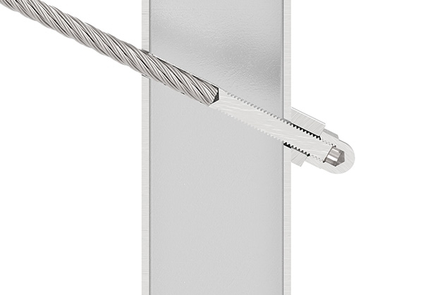 Formanschluss - fuer flachen Anschluss - Gewinde M4 - V2A-11-2820.4