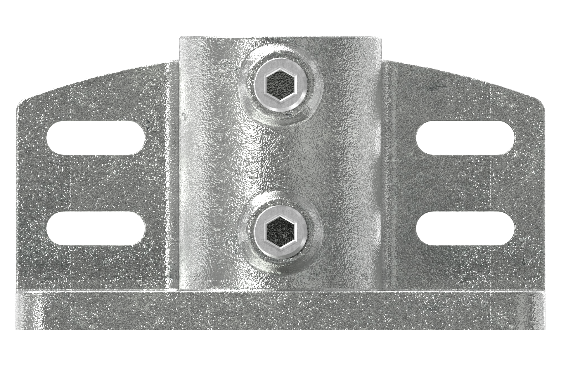 Rohrverbinder Wandhalter massiv Ø 48-3 mm -1 1-2- - Temperguss verzinkt - 247D48-247D48