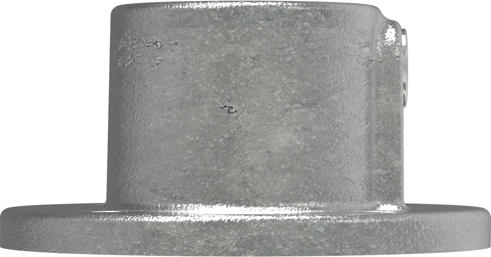 Rohrverbinder Wandbefestigung rund Ø 21-3 mm -1-2- - Temperguss verzinkt - 131T21-131T21