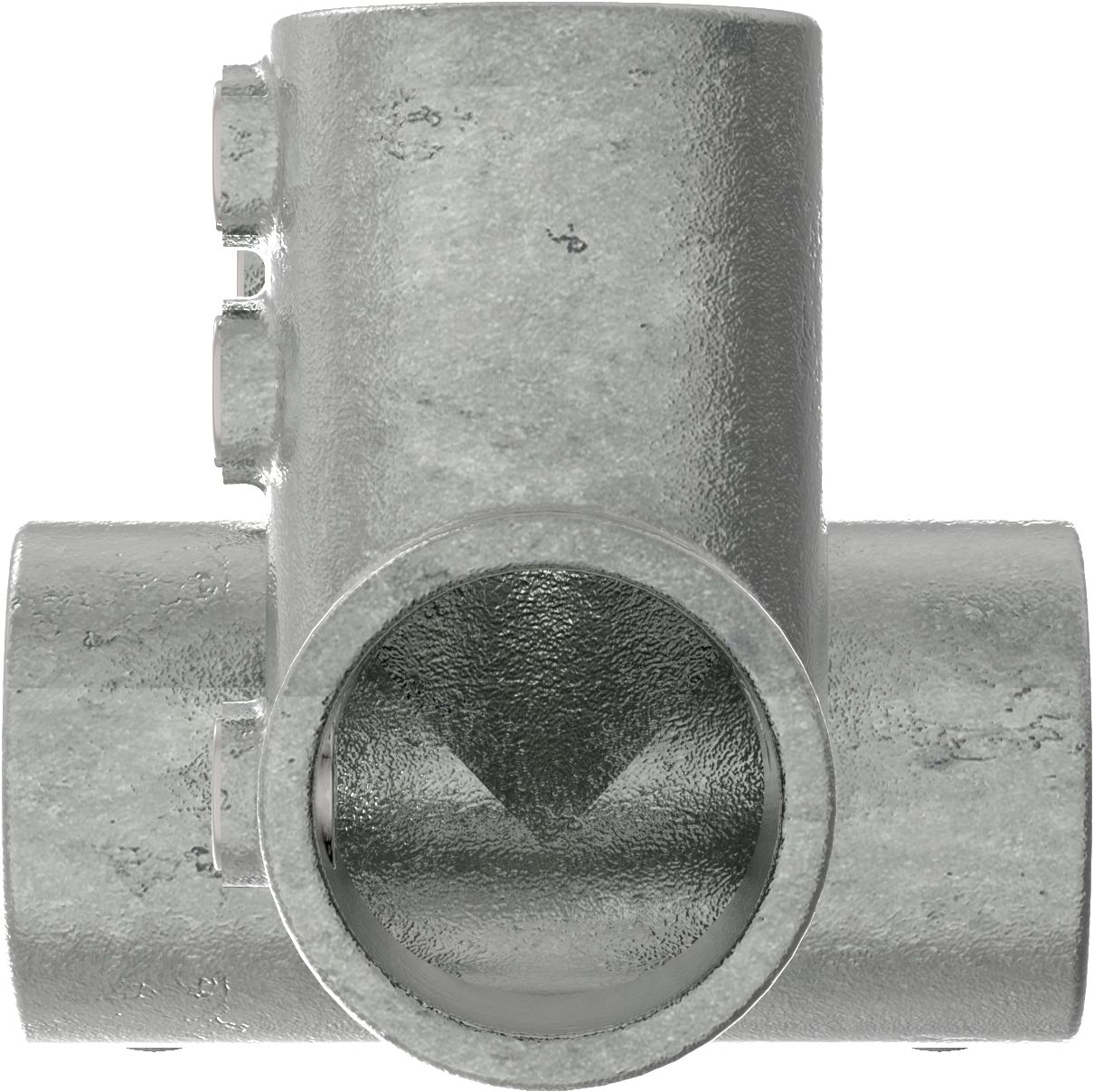 Rohrverbinder - Traufenstueck 27-5° - 185C42 - 42-4 mm - 1 1-4- - Feuerverzinkt u. Elektrogalvanisiert-185C42