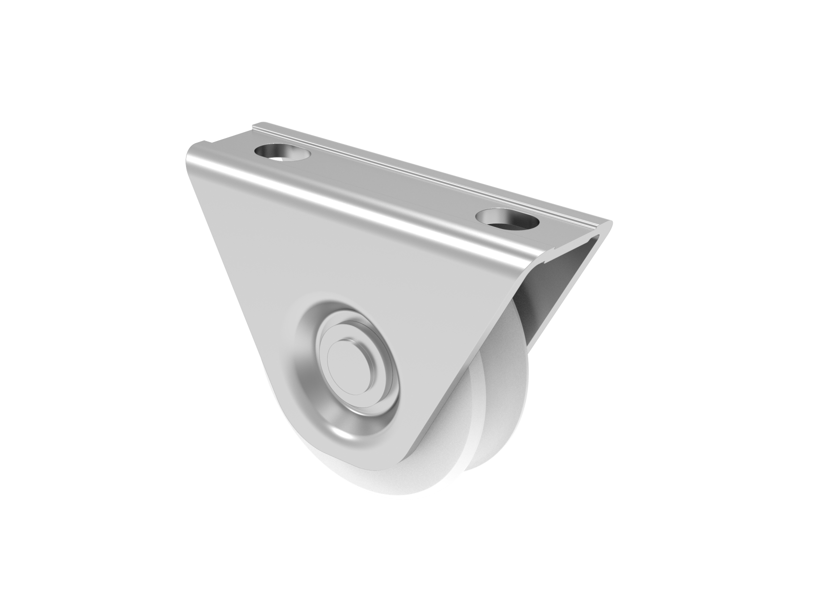 Schiebetorrolle V-Profil Edelstahl - Nylon  80 mm fr Tore bis 300 kg-89-11H831V80NYLON-A.4