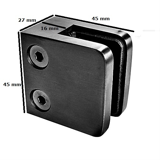 Glasklemme 45x45x27 mm fuer Anschluss flach Zink-10-3000-A.3