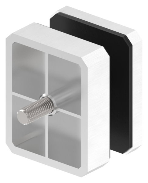 Glaspunkthalter Edelstahl V2A 63 x 78 mm fuer Glas 8-00–21-52 mm flach-88-1160199.240