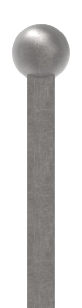 Zaunstab Schmiedeeisen 12x12 mm H- 1200 mm Kugel Ø 25 mm angeschmiedet-88-111308.IT