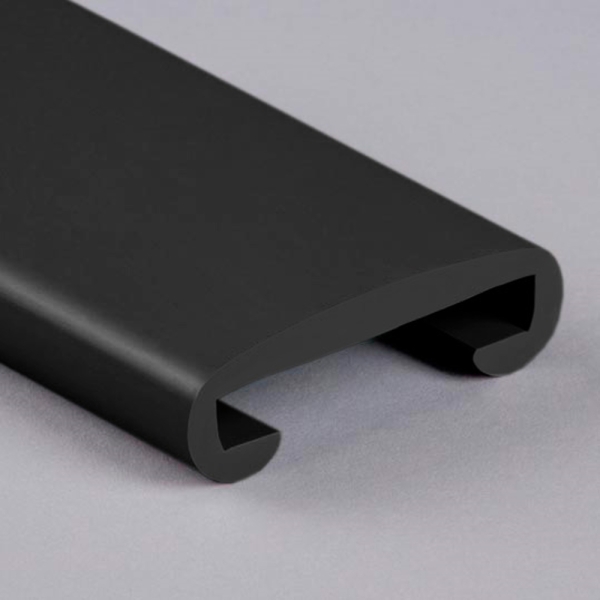 Kunststoffhandlauf fuer 50 x 8mm- anthrazitgrau- 25 Meter-88-11F508.002