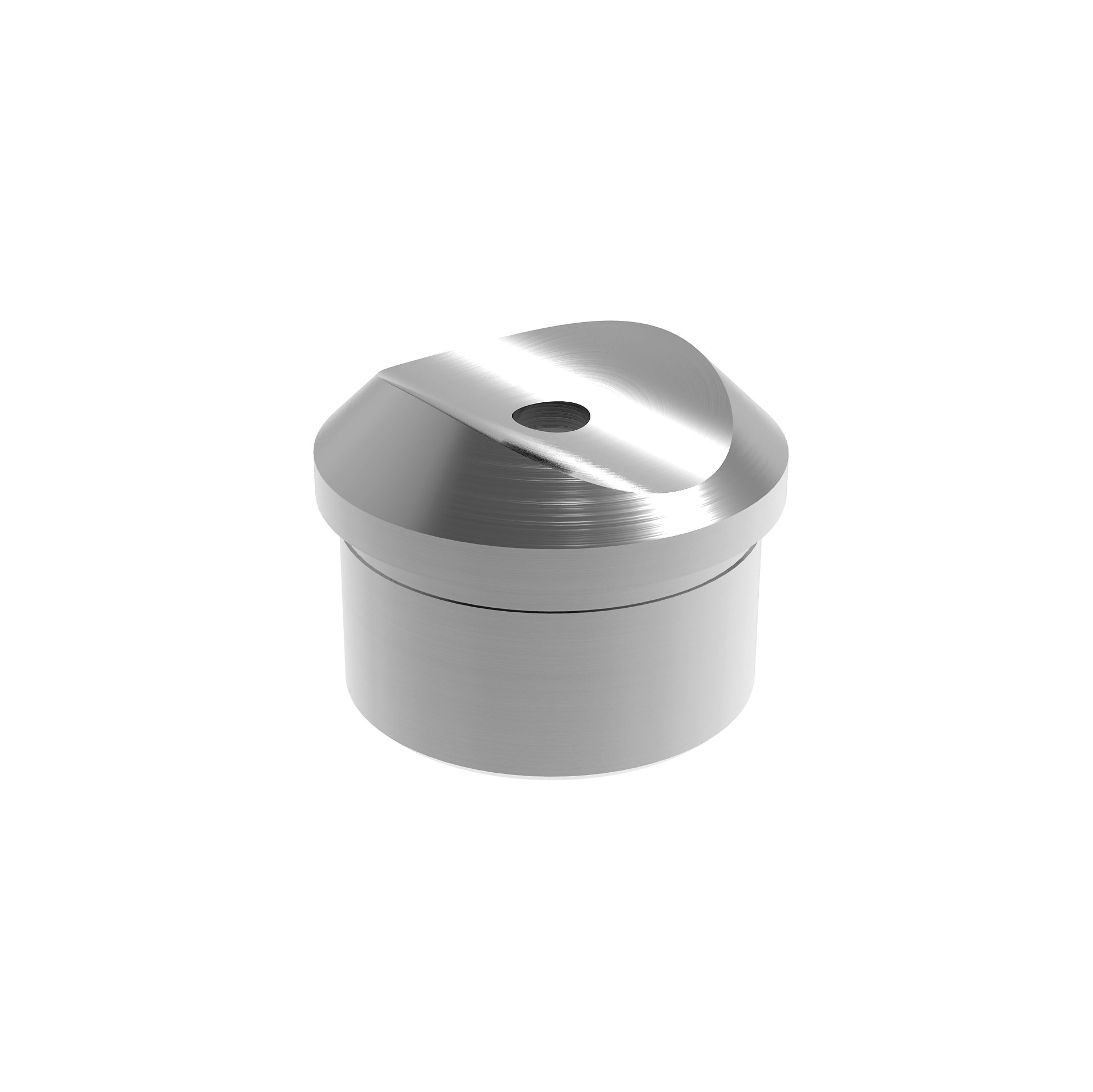 Handlaufstuetze Edelstahl AISI 304 fuer Handlauf D42-4 Pfosten D42-4 Schliff-89-11A0727242S-A.4