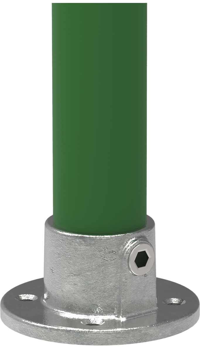 Rohrverbinder Wandbefestigung rund Ø 42-4 mm -1 1-4- - Temperguss verzinkt - 131C42-131C42