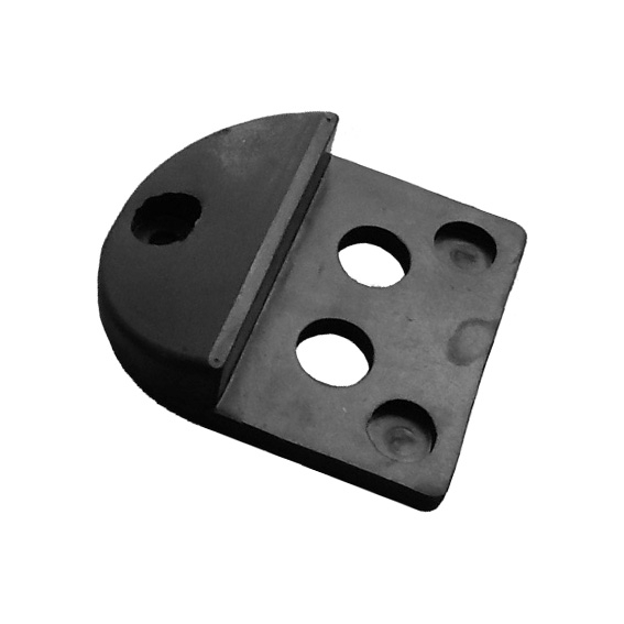 Mittelanschlag Stahl Gummi 150 x 130 x 65 mm roh-89-11B132G-A.4