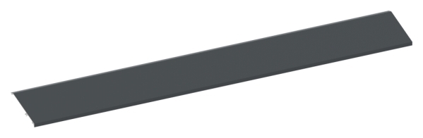 Vordach-Abdeckung Aluminium L = 1405 mm pulverbeschichtet RAL 7016-88-11VDE-AB-1400.7016