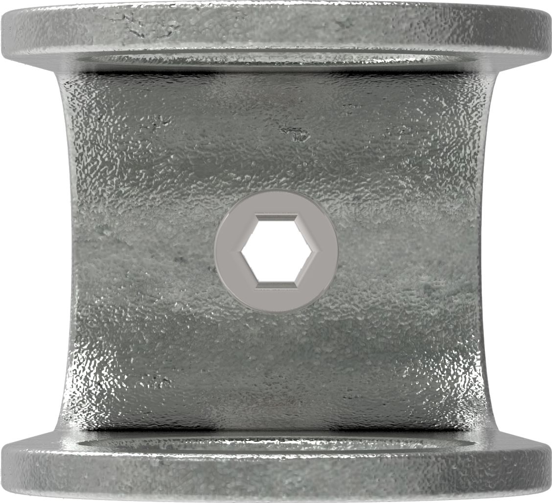Rohrverbinder Kreuzstueck offen Ø 26-9 mm -3-4- - Temperguss verzinkt - 160A27-160A27