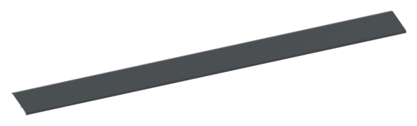 Abdeckprofil Aluminium L = 2205 mm pulverbeschichtet RAL 7016 fuer Vordach-88-11VDE-AB-2200.7016