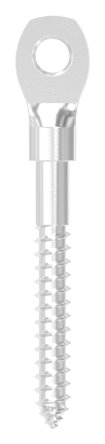 Augenschraube V4A Edelstahl Holzgewinde 5 mm flacher Kopf-11-2996.1