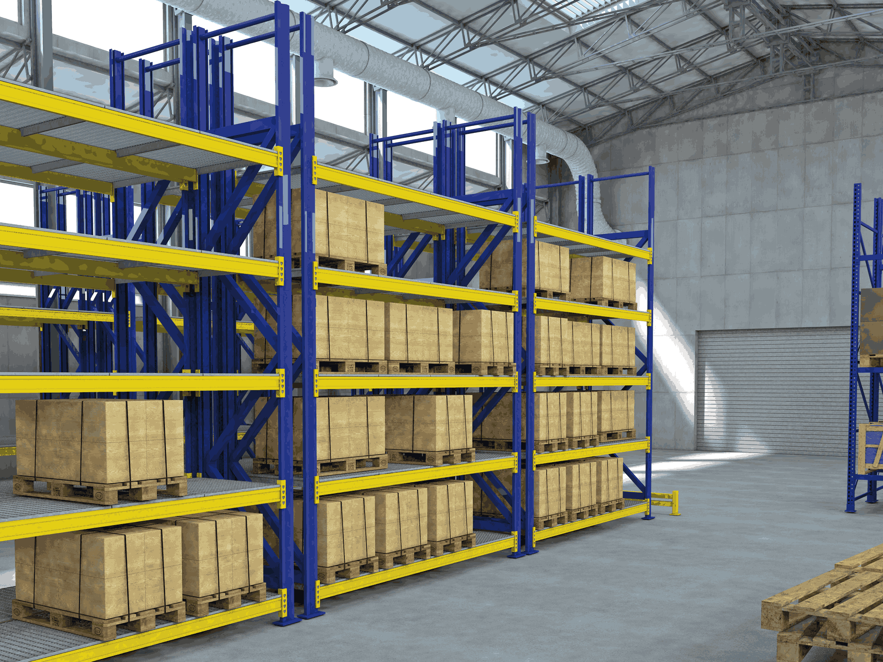 Fachbodenmodul - Masse- 880x1000x20 mm - Last- 200 kg - S235JR- im Vollbad feuerverzinkt-42-8810020.7