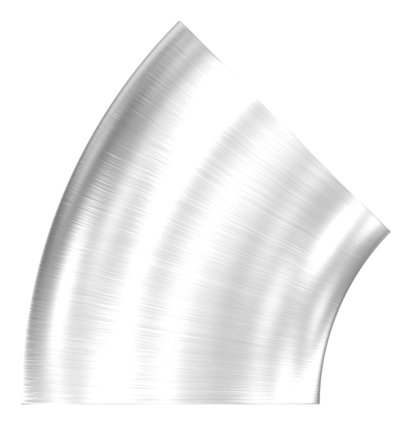 Schweissbogen Edelstahl V2A Ø 21-3 x 2-0 mm 45° geschliffen Korn 240-88-1155179.240