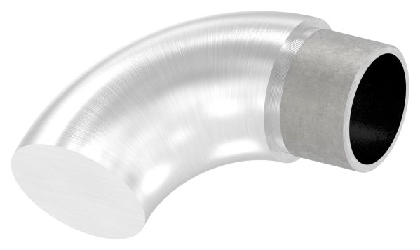 Endbogen V2A Ø 33-7 x 2-0 mm 90° flach-11-3692.4