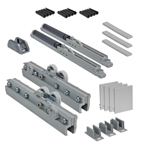 Zubehoerset fuer Glas-Schiebesystem 8-12mm Glasstaerke- Aluminium eloxiert-89-11GSALP8106DIEL-A.4
