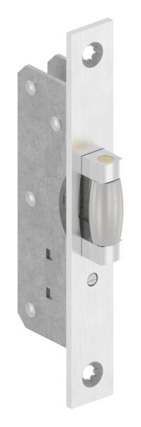 Einsteckschloss verzinkt Stulp Edelstahl mit Rollfalle- - 2 mm verstellbar-88.1140115