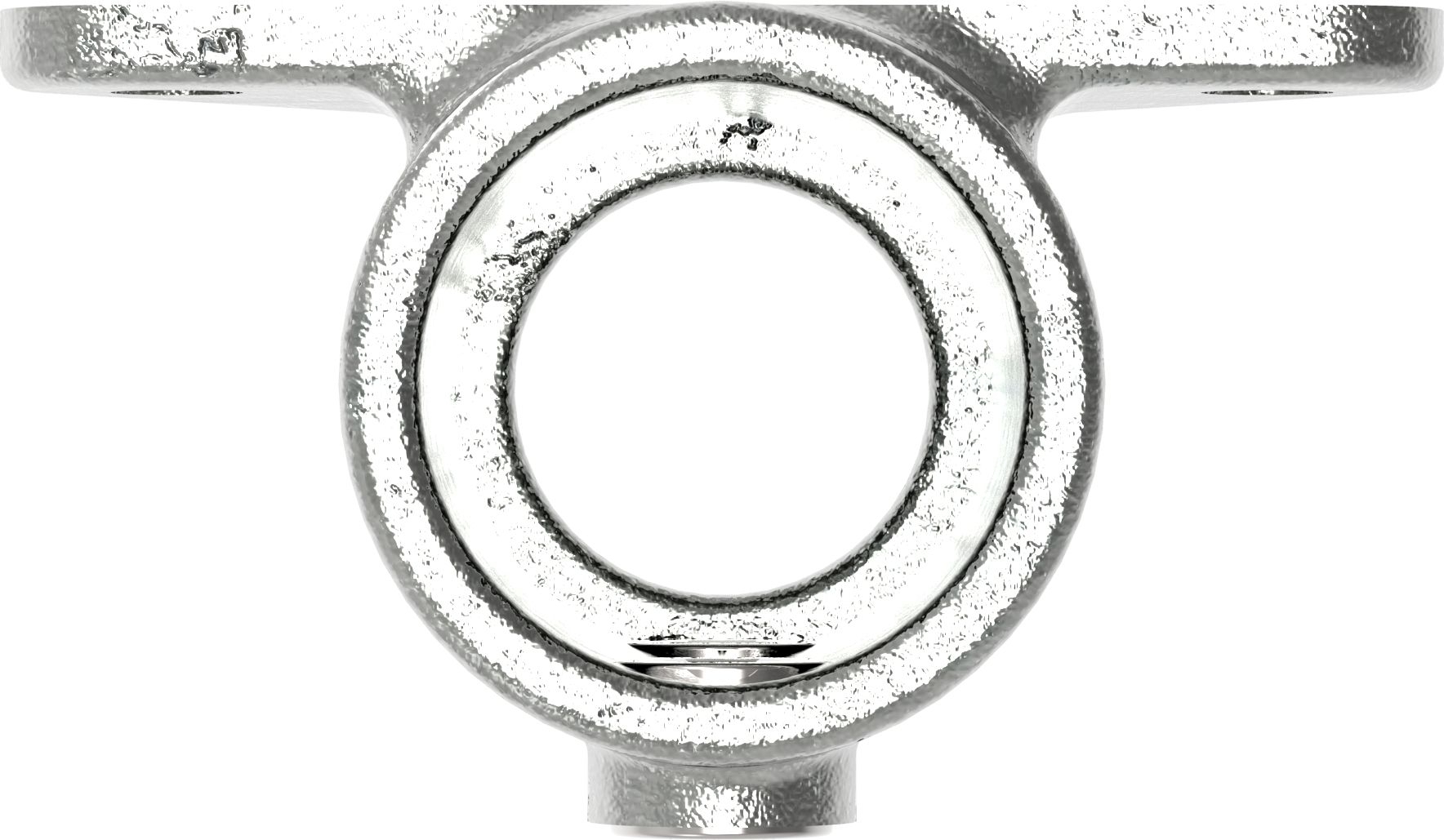 Rohrverbinder Wandhalter Dreieckflansch Ø 33-7 mm -1- - Temperguss verzinkt - 146B34-146B34
