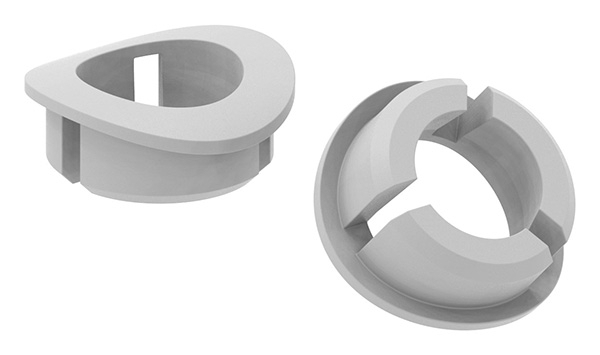 Steckmuffe aus Kunststoff fuer 12mm - Ø 33-7 - 45mm-88-11SM.R