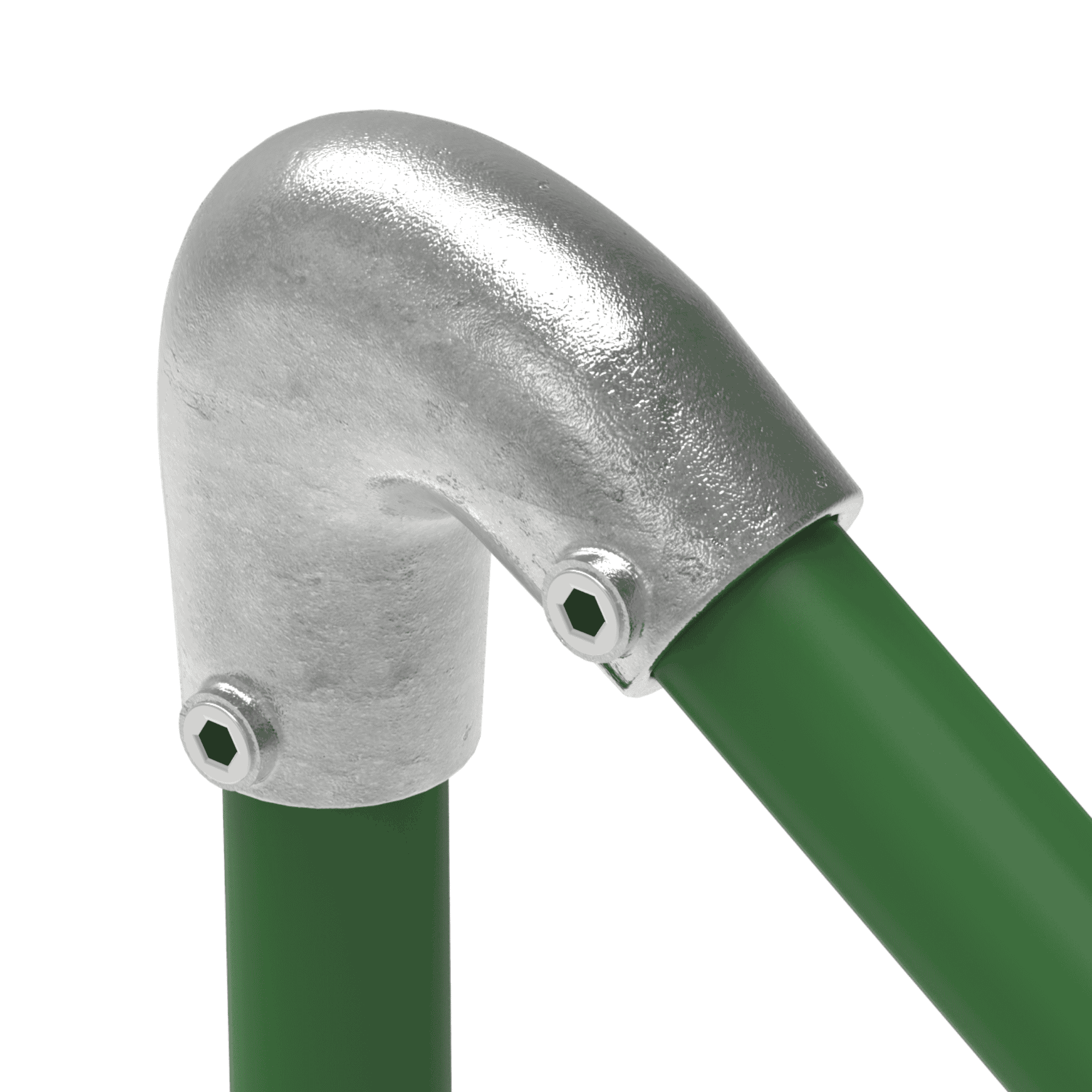 Rohrverbinder Bogen variabel 40-70° Ø 42-4 mm -1 1-4- - Temperguss verzinkt - 123C42-123C42