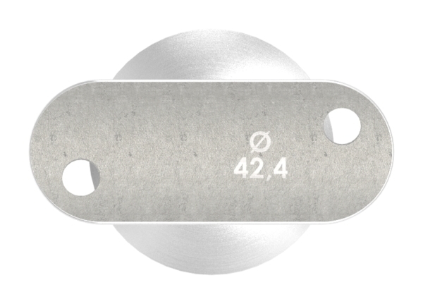 Einsteck-Handlaufhalter V2A fuer Rohr Ø 42-4x2-5 mm Handlauf Ø 42-4 mm-88-1160421-240.25
