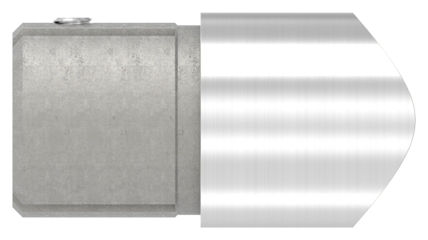 Winkelverbinder V2A Ø 42-4 mm auf 48-3 mm Anschluss oben Klemmschraube-11-3387.4
