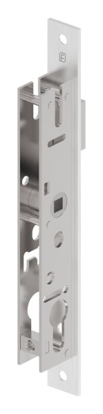 Rohrrahmenschloss verzinkt- Stulpe Edelstahl geschliffen- Abstand 72 mm- Dornmass 18 mm-88-1140106.72