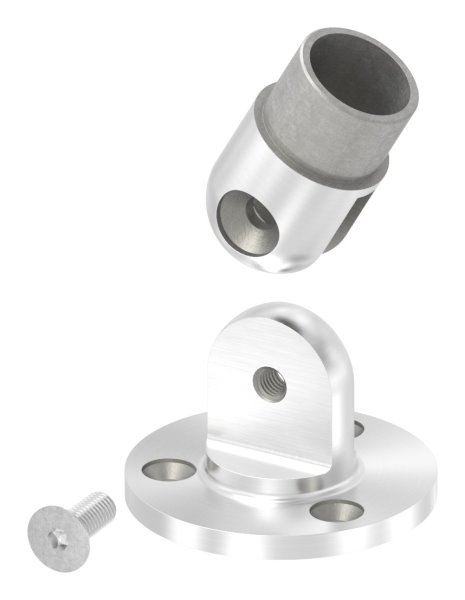 Wandhalter V2A fuer Rohr Ø 33-7 x 2-0 mm flexibel- steckbar-11-3684.4