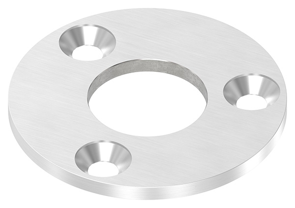 Ankerplatte Ø 100 x 6 mm mit Zentrierbohrung- Ø 42-8 mm V2A-11-2266.4