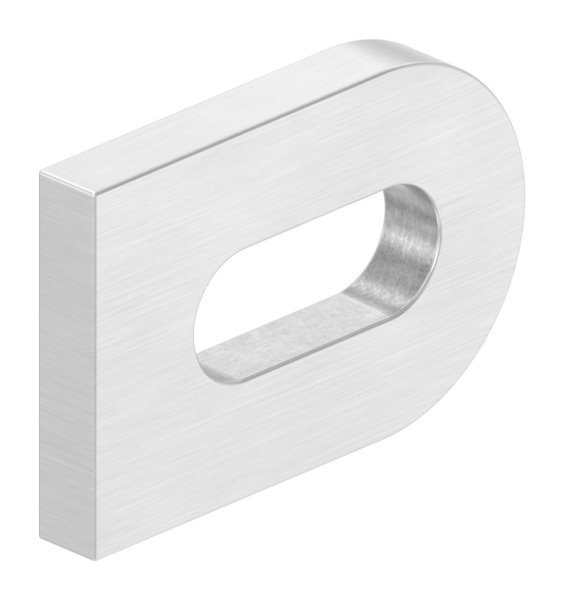 Anschweisslasche 30x20x4 mm mit Langloch- 17x7 mm V2A-11-2441.4